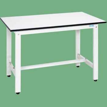 軽量作業台 抗菌パールホワイト(KH/350kg/ポリエステル天板/H800) サカエ