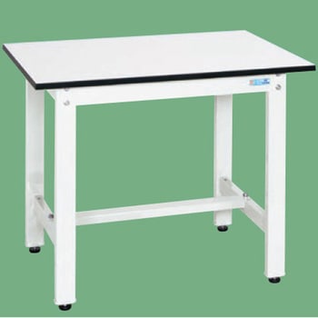 軽量作業台 抗菌パールホワイト(KK/350kg/ポリエステル天板/H740) サカエ
