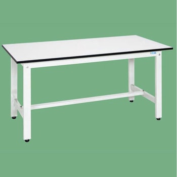 軽量作業台 抗菌パールホワイト(KK/350kg/ポリエステル天板/H740) サカエ