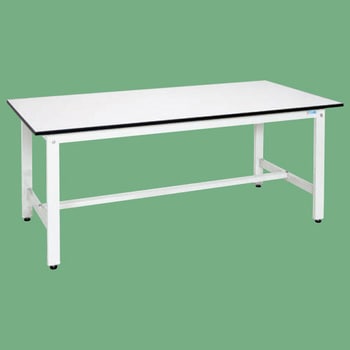 軽量作業台 抗菌パールホワイト(KK/350kg/ポリエステル天板/H740) サカエ