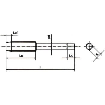 OSG 超硬管用平行タップ23423 OT-SPT-3P-2-PF1/4 - 19 | sport-u.com