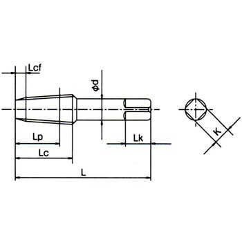 オーエスジー(OSG) 管用テーパータップ 軟鋼用 短ねじ形 STL-S-TPT STL