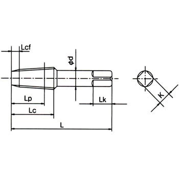 TPT 2.5P H G 1-1/2-11-1/2NPTF 管用テーパタップ(米式) 一般用 TPT