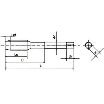 スパイラルタップ チタン合金用 (メートルねじ用) V-TI-SFT