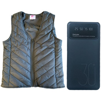 電熱ベスト5箇所発熱 SHB-6 30000mAhバッテリー付き さくら電子