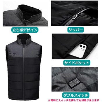 電熱ベスト 11箇所発熱 SHB-5 30000mAhバッテリー付き さくら電子
