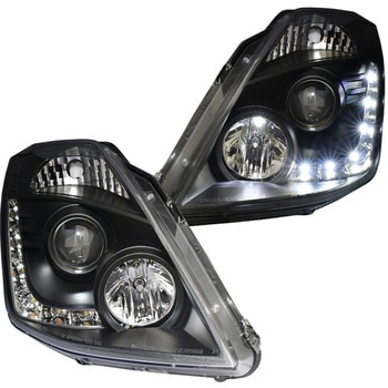 Z33 フェアレディZ 前期用 USで人気モデル 高輝度LED LEDラインヘッドライト ブラック 78WORKS