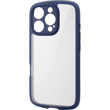iPhone 16 Pro ケース ハイブリッド 衝撃吸収 軽量 薄型 カメラレンズ保護設計 ストラップホール付 エレコム