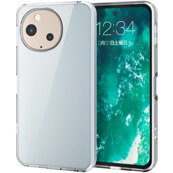 AQUOS sense9 SH-53E ケース ハイブリッド 衝撃吸収 カメラレンズ保護設計 ストラップホール付 極み設計 エレコム