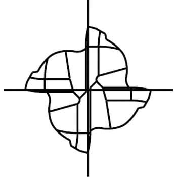 FX-CR-MG-EHS 6×R0.2 超硬コーナRエンドミル FXコート 4刃 ハイ