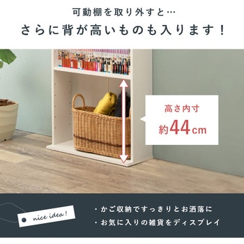 大容量 本棚 スリム 萩原