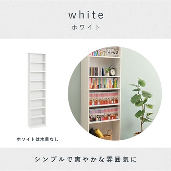大容量 本棚 スリム 萩原