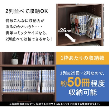 漫画好きのための 本棚 収納 大容量 青年コミック 約800冊 萩原