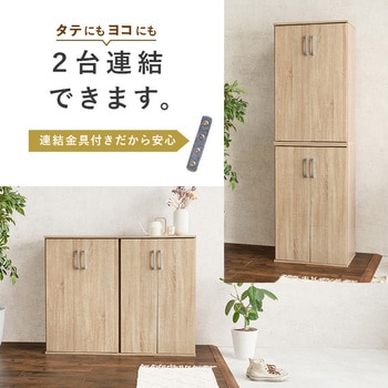 フラット扉シューズラック 幅60cm 萩原