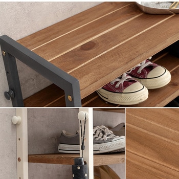 シューズラック 木製 幅65cm 選べる棚5段/棚7段/棚9段 萩原