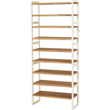 シューズラック 木製 幅65cm 選べる棚5段/棚7段/棚9段 萩原