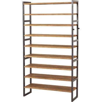 シューズラック 木製 幅85cm 選べる棚5段/棚7段/棚9段 萩原