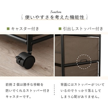 シンプルハンガーラック 引出し7杯 幅80cm 萩原
