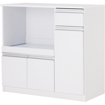 収納力に優れたキッチンカウンター<ミドルタイプ 幅89cm> 萩原