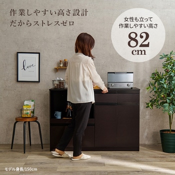 収納力に優れたキッチンカウンター<ワイドタイプ 幅118cm> 萩原