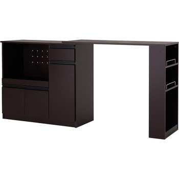 キッチンカウンター 拡張テーブル セット <ミドルタイプ 幅89cm> 萩原