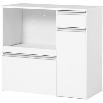 収納力に優れたキッチンカウンター<ミドルタイプ 幅89cm> 萩原