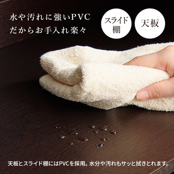 収納力に優れた キッチンカウンター <スリムタイプ 幅60cm> 扉収納タイプ 萩原