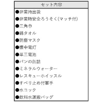 非常持出袋 13点セット 香彩堂