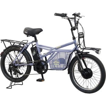 防災サイクル 20型7段変速付電動アシスト自転車 ミニベロeカーゴ 12Ahバッテリー・ノンパンク仕様  【完成組立品】 PELTECH(ペルテック)
