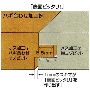 HB ハギ合せオスビット 大日商 超硬製 コロ付 シャンク径6mm - 【通販