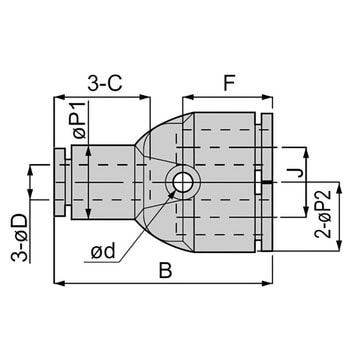 PY10 ユニオンワイ 1個 ピスコ(PISCO) 【通販サイトMonotaRO】