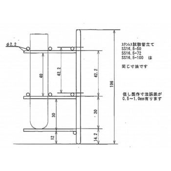 ステンレス製試験管立て 三和化研工業