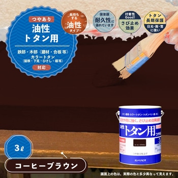 油性トタン用 油性屋根用塗料 (つやあり) カンペハピオ