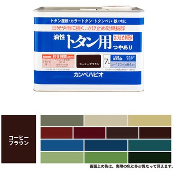 147645441070 油性トタン用 油性屋根用塗料 (つやあり) 1缶(7L