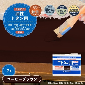 油性トタン用 油性屋根用塗料 (つやあり) カンペハピオ
