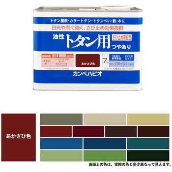 147645241070 油性トタン用 油性屋根用塗料 (つやあり) 1缶(7L