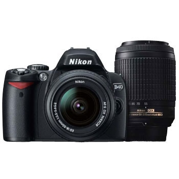 118012 現状品 Nikon ニコン デジタル一眼レフカメラ　レンズ付き D40  [0000000002361] D40BWZ デジタル一眼レフ D40 ダブルズームキット 1台 Nikon(ニコン