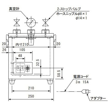 真空デシケーター アズワン