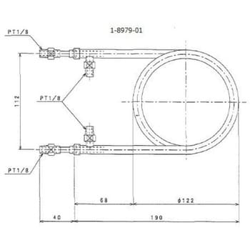 NH-S1 二重管式熱交換器(ステンレス) 1台 アズワン 【通販サイトMonotaRO】