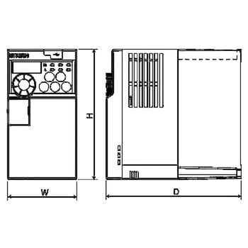 三菱電機汎用FR-E720-3.7K インバータ-