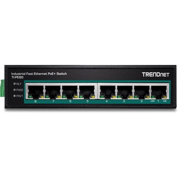 産業用PoEスイッチングハブ af/at 100Mbps 8ポート TRENDnet