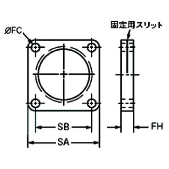 正方形フランジ(SF) エニダイン