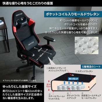 ゲーミングチェア S2シリーズ 高撥水メッシュファブリック VESTEX(ヴェステックス)