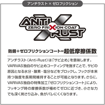 ジグヘッドフック キョクテン VARIVAS