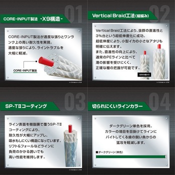 アバニ イカメタル マックスパワーPE X9[ダークグリーン] VARIVAS