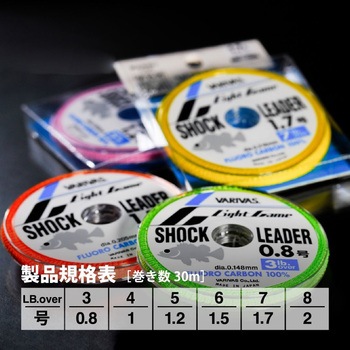 ライトゲームショックリーダーフロロ 30m VARIVAS