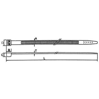 ケーブルタイ 耐候品 ノーブランド