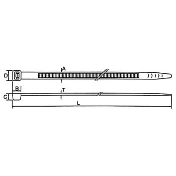 ケーブルタイ 耐候品 ノーブランド