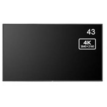 液晶ディスプレイ 43型/3840×2160/HDMI、DisplayPort/ブラック/スピーカー：あり NEC