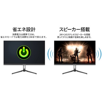 液晶ディスプレイ 23.8型/3840×2160/DP、HDMI、USB-C×1/ブラック/スピーカー有/2年保証 JAPANNEXT